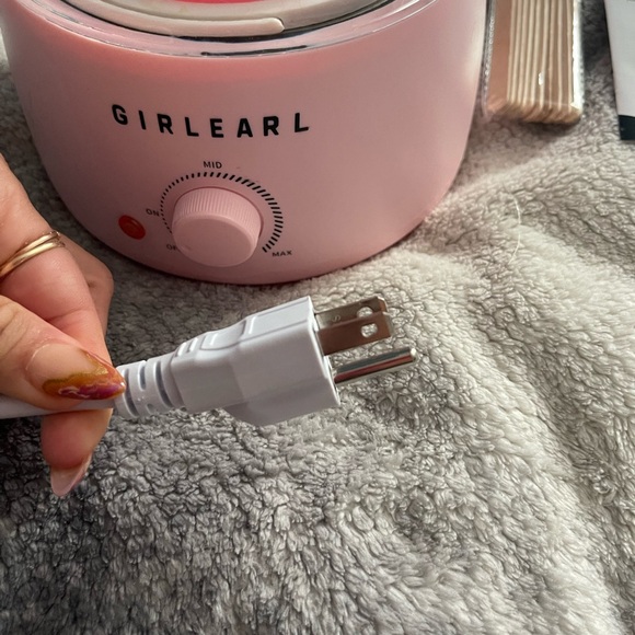 Waxing Kit GIRLEARLE Wax Warmer Hair Removal at Home with Beads - Picture 9 of 10
